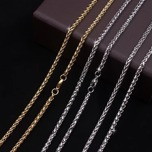 Collana con Ciondolo a Croce in Acciaio Inossidabile Stile Gangsta per Uomo e Donna, Placcata Oro con Catena a Serpente, Regalo di Nozze - Product Image 6