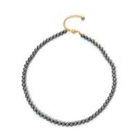 Collares de Perlas Negras de Tahití CBBA-1677, Acero Inoxidable 316L con Baño de Oro, Grado AAA, Elegantes y Lujosos para Uso Diario de Mujeres