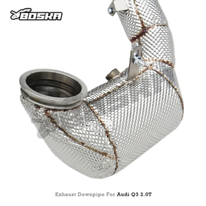 Downpipe Catalizado de Alto Flujo Personalizado para Audi Q3 2.0T 2019-2021 Boska Racing, Acero Inoxidable 304, 1.5mm de Grosor, 200 Celdas OPF/GPF, 3 Años de Garantía - Product Image 4