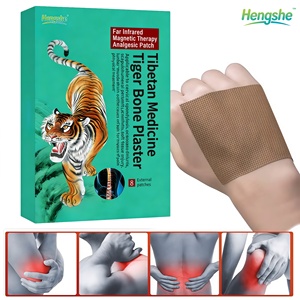 Parches Hengshe Tibetanos <span class=keywords><strong>para</strong></span> Alivio del <span class=keywords><strong>Dolor</strong></span> <span class=keywords><strong>de</strong></span> Huesos, Clase II, con Infrarrojos Lejanos, Calmantes y Calentadores <span class=keywords><strong>para</strong></span> Cuello, Hombros, Rodillas y Zona Lumbar (8 Parches/Caja) - Product Image 1