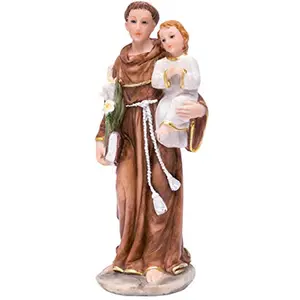 6 inç heykeli Suppliers-Reçine heykeli zanaat Saint Anthony of Padua reçine heykeli 6 inç