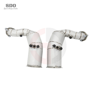Tubo de Escape de Alto Rendimiento SDO SUS304 para Audi RSQ8 SQ8 4.0T 2022-2023, Tubo Recto con Protección Térmica Superior - Product Image 2