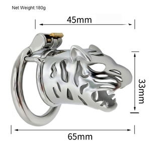 Candado de Jaula de Acero Inoxidable 304 con Extensión de Cabeza de Tigre FRRK-37, Juego para Adultos, Candado Masculino - Product Image 6