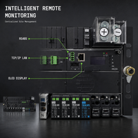 Système d'alimentation télécom 48V 300A, montage en rack 8U, redresseur intégré pour réseau de communication, station de base 5G
