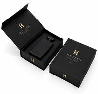 Boîte à parfum rigide blanche écologique de luxe, forme livre, papier artistique, doublure en éponge, logo personnalisé, fermeture magnétique, gaufrage pour cadeaux