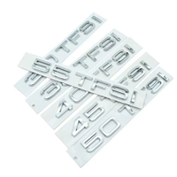 Autocollant logo pour Audi A3A4A7A6L 30 35 40 45 50 55TFSI, lettrage de cylindrée, logo 4x4, identification du modèle de carrosserie