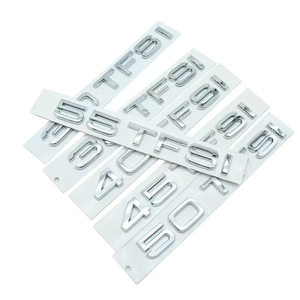 Adesivo Logo per <span class=keywords><strong>Audi</strong></span> A3A4A7A6L 30 35 40 45 50 55TFSI, Scritta di Identificazione Cilindrata, Logo Trazione Integrale, Identificazione Modello Carrozzeria - Product Image 4