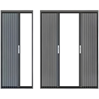 Moustiquaire de fenêtre et de porte pliante invisible en aluminium et acier inoxydable 18 mailles, style chinois, anti-moustiques, pour la maison
