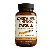 Capsules de Cordyceps Sinensis de haute qualité, marque privée OEM, pour améliorer la fonction respiratoire et soutenir la santé des reins
