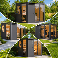 Módulo de Oficina Modular para Jardín de 114 pies cuadrados, Cabina Prefabricada Moderna de Aluminio DIY para Dormitorio, Parque y Mercados de la UE/EE. UU.