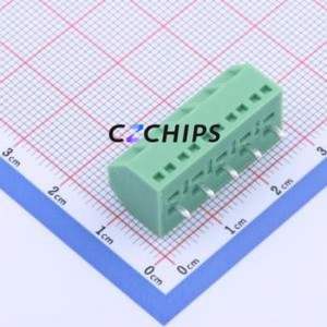KF127S-5.0-5P Screw Terminal Block Through hole Component (THT),P=5mm Connector 1x5P 5mm Green Through Hole - Product Image 2
