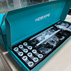 Sistem Pintu Geser Kaca Tanpa Bingkai HDSAFE Eksterior Interior Pintu Kaca Tanpa Bingkai Apartemen Rel Pintu Geser Perangkat Keras - Product Image 4