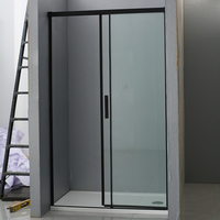 Ensemble de cabine de douche en aluminium avec cadre en alliage d'aluminium, design personnalisé de la marque DOMO, avec garantie d'un an, qualité supérieure pour la salle de bain