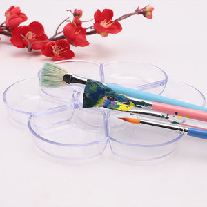 Paleta de pintura vacía de cerámica transparente para óleo y acuarela, pequeñas paletas de arte, paletas de pintura, bandeja de pintura para pintar - Product Image 5