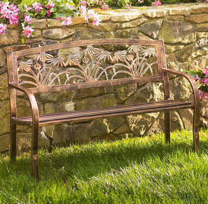 Banc de jardin en métal rouge sur mesure pour l'extérieur, mobilier d'extérieur pour patio, parc, salle à manger, hôpital, sélection privilégiée Trade Assurance - Product Image 6