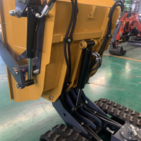 Mini-dumper sur chenilles HDL YH-500 500 kg, machine à bascule hydraulique pour travaux municipaux et aménagement paysager
