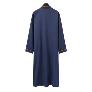 Abaya Marroquí Bordada Lijia con Cuello Alto para <span class=keywords><strong>Hombre</strong></span>, Túnica Árabe Modesta Islámica Saudí Turca, Larga hasta el Tobillo, Manga Larga, para <span class=keywords><strong>Boda</strong></span> - Product Image 3