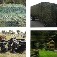 Filet de camouflage en polyester double couche pour le camping et la chasse en extérieur, design furtif de la jungle