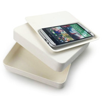 Écouteurs en pulpe de bagasse biodégradable écologique personnalisés boîtes d'emballage de protection d'accessoires mobiles avec fermeture magnétique