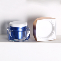 Conteneur en acrylique pour soins de la peau de 5 g et 10 g avec décoration personnalisée pour crème, baume et marques cosmétiques