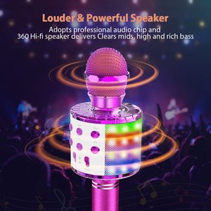 Portable Led Lights WS858L Mobile <b>Microphone</b> Best 858L Portable Wireless <b>for</b> Party - Product Image 3