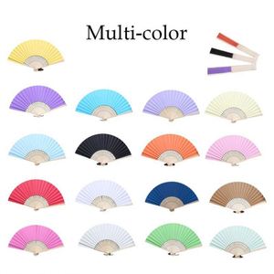 Abanico de Papel Blanco con Logotipo Personalizado, Abanico Plegable de Bambú, Abanico de Mano con Impresión, Abanico de Tela de Bambú para Bodas y Fiestas - Product Image 6
