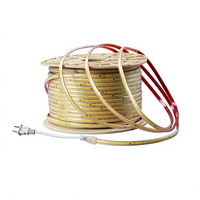 Bande lumineuse LED COB sans pilote AC 220V, flexible sans points, étanche IP65, éclairage linéaire pour décoration intérieure et extérieure