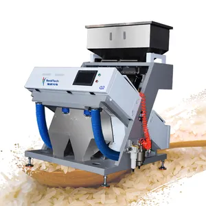 RealTech 2 슈트 색상 분류 기계 곡물 쌀 커피 콩 땅콩 씨앗 색상 분류기 제조업체