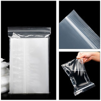 Vente en gros de sacs zip-lock PE-BD transparents écologiques sac d'emballage PE-BD recyclable transparent à fermeture éclair pour aliments
