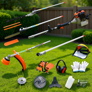 Système d'outils de jardinage à essence 2 temps 33 cm³ 10-en-1 multifonctionnel avec sécateur à perche, taille-haie et débroussailleuse - Product Image 2
