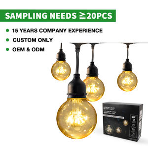 IP65 Outdoor Waterproof Customized Patio Decorative <strong>String</strong> <strong>Lights</strong> G80 Globe for Patio Backyard <strong>Cafe</strong> Garden Decoration - Product Image 2