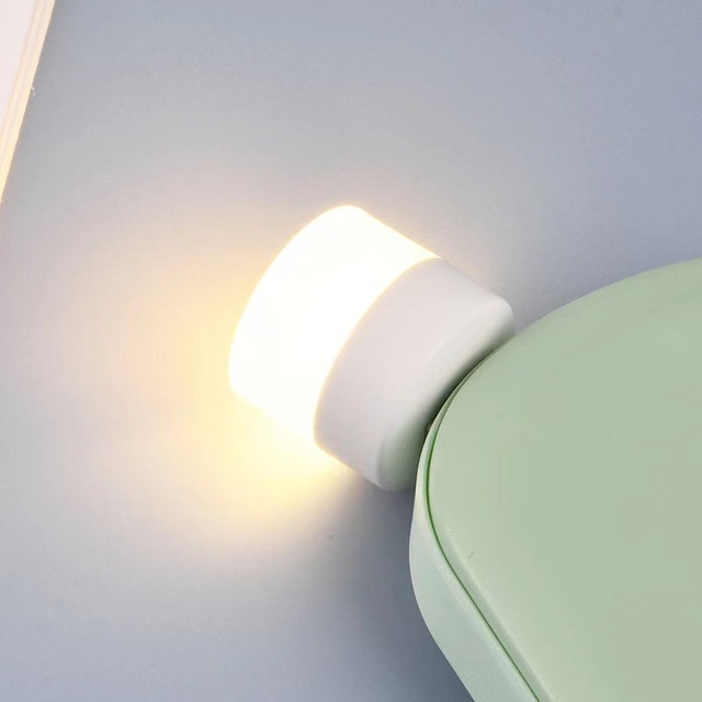 Modern USB LED Night Lights for Bedroom Eye Protection Small Warm White Light for Computer Mobile Power Sockets Home Use