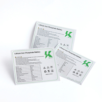 Etiquette de sécurité personnalisée pour batterie Etiquette adhésive en vinyle pour panneau électrique en polycarbonate épais Etiquettes d'emballage du fabricant