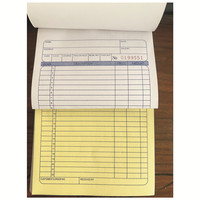Fiche de livraison personnalisée pour le commerce extérieur anglais, en pâte chimique couchée, autocopie, facture et carnet de reçus en deux exemplaires