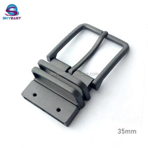 Meilleur prix Boucles de ceinture en métal rotatives réversibles personnalisables pour hommes Meilleures ventes Différents types de zinc 35mm gravés pour les vêtements - Product Image 3