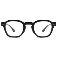 Montures de lunettes optiques professionnelles de luxe en acétate, très demandées, avec certification CE, anti-lumière bleue et design unisexe, en stock