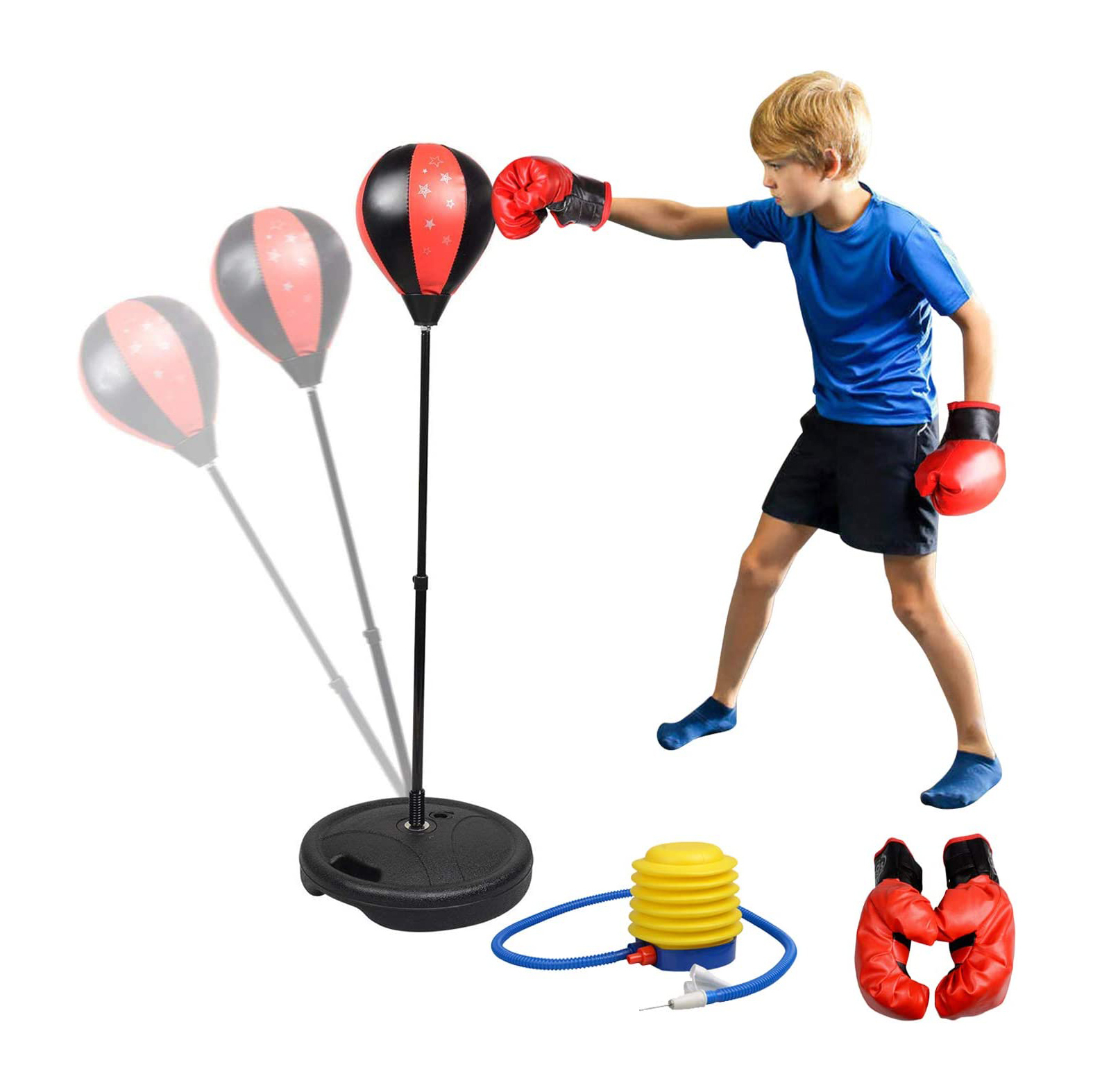 Power Punch Cobra Reflex Bag &amp; Mini Boxing Bag &amp; Kids Punching Bag