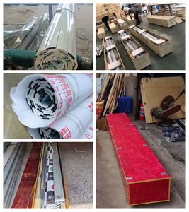 As portas de segurança antiroubo personalizadas do projeto moderno personalizaram colore a oficina exterior comercial do polímero - Product Image 5