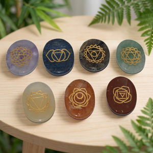 Supplier of <b>Chakra</b> Engraved Worry Oval <b>Set</b> : <b>Chakra</b> Engraved Worry Oval <b>Set</b> for Sale - Product Image 2