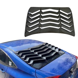 Couverture de persiennes de fenêtre arrière de voiture pour modèles 2016-2021, noire, compatible avec les pièces extérieures - Product Image 1