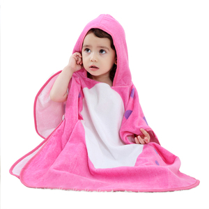 MICHLEY <span class=keywords><strong>Dinosaure</strong></span> <span class=keywords><strong>de</strong></span> <span class=keywords><strong>Dessin</strong></span> Animé Mignon Filles À Capuche Serviette - Product Image 1