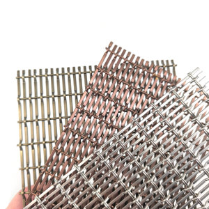 רשת מתכת דקורטיבית מפלדת אל-חלד 304 גלית, ארוגה בתפירה רגילה, במחיר נמוך של ג'ונגליאנג - Product Image 2