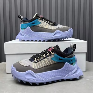 Zapatillas de diseñador ODSY 1000 con cordones, transpirables, de malla, para correr, con aumento de altura, cómodas, de cuero, con flechas decorativas - Product Image 3