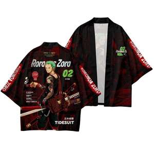 ชุดคอสเพลย์ซอร์โร ลูฟี่ ซันจิ 19 แบบใหม่ ชุดกิโมโนพิมพ์ลาย 3 มิติ เสื้อคลุมอนิเมะ ฮาโอริ สำหรับงานคอมมิคคอน ชุดคอสตูมอนิเมะ - Product Image 4