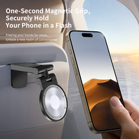 Porte-bagages magnétique rotatif pour avion, vente en gros, support pliable pour téléphone portable de voyage, bureau portable pour les spectacles en direct