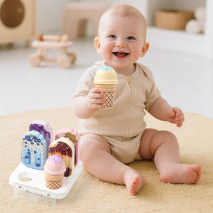 ครัวไม้สำหรับเด็กเล่นสมมติที่พวกเขาสามารถขายไอศกรีมและสร้างของเล่นเพื่อการศึกษา - Product Image 3