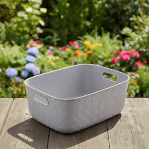 Cesta de plástico reciclado (38x29x14,5cm) SOFTEX Dove Grey K258715 - Product Image 3