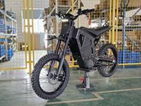 Moto électrique tout-terrain 72V 22000W avec moteur central, cadre en alliage d'aluminium, batterie au lithium, écran multifonction, >80 km/h