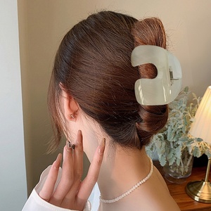 Clip de pelo en forma de U esmerilado de gran tamaño elegante, diseño Simple, abrazadera de tiburón versátil, Clip de fijación de división de cabello de salón profesional - Product Image 5