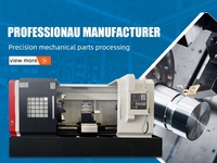 Torno CNC Horizontal de Alta Calidad ShanDong HR CK61125 de Bancada Plana para Fundición de Metales con Control CNC GSK